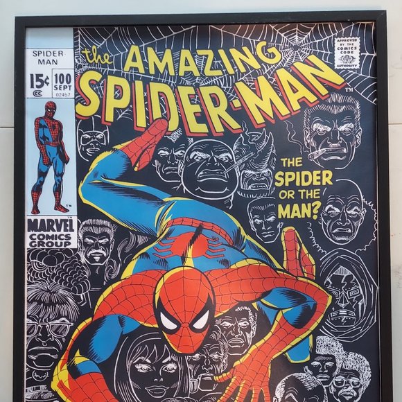 Amazing Spider-Man 100 Comic Cover silk canvas Fabric Poster (36" x 24") - Picture 2 of 3